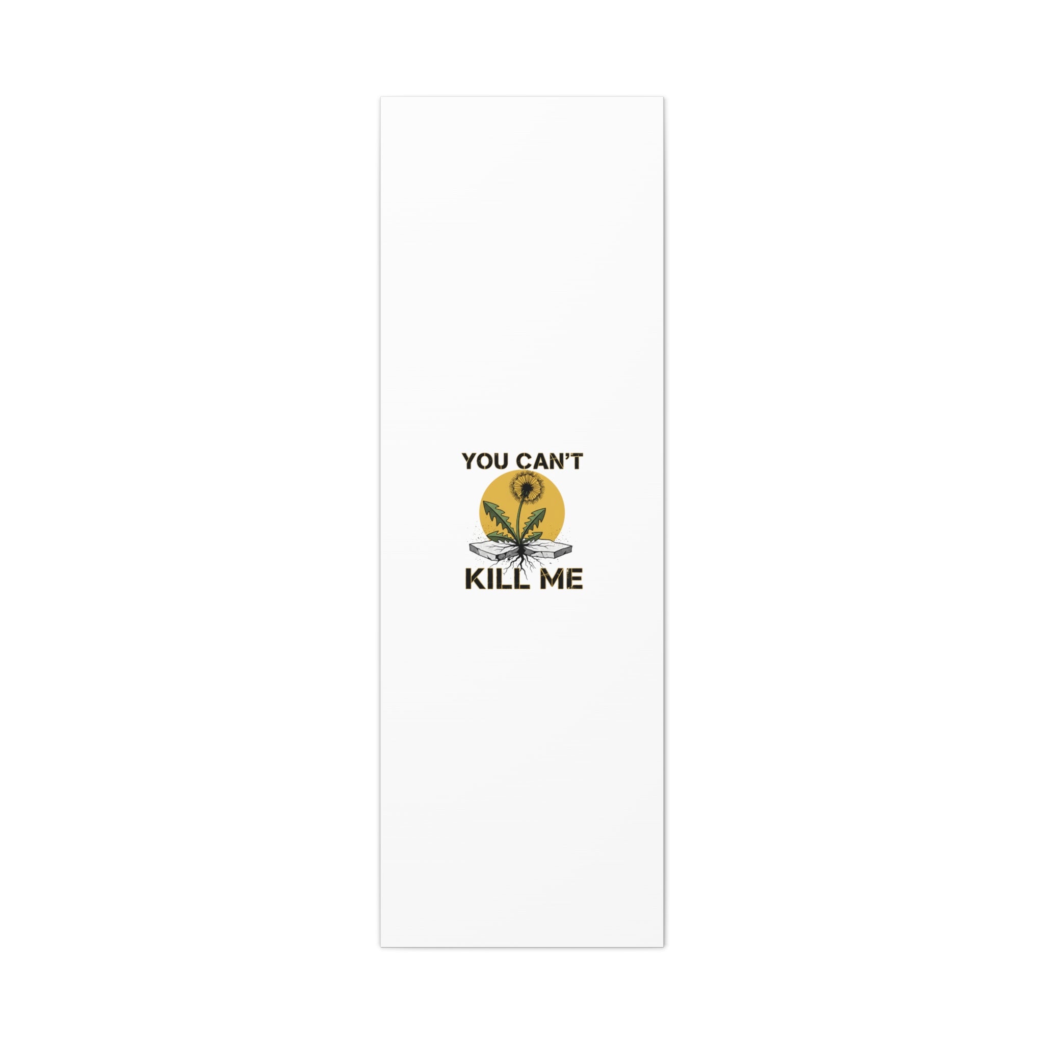 You Can't Kill Me Dandelion Canvas | punk botanical, halftone floral