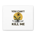You Can't Kill Me Dandelion Canvas | punk botanical, halftone floral