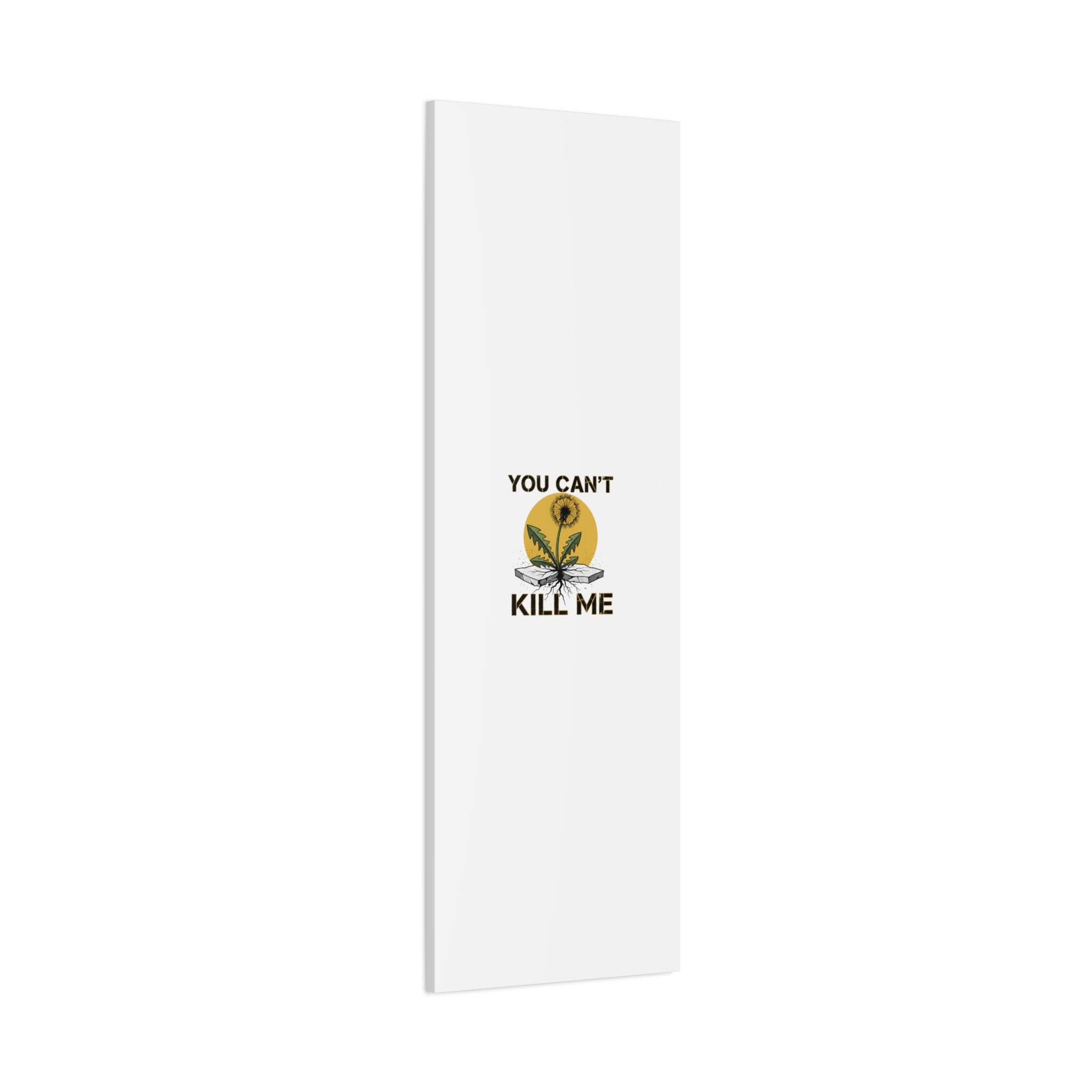You Can't Kill Me Dandelion Canvas | punk botanical, halftone floral