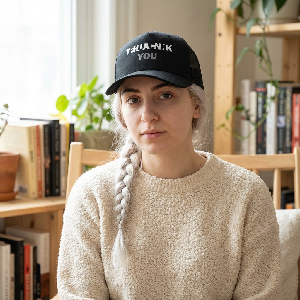 "Thank You...FU" Mesh-Trucker Cap Back Hat