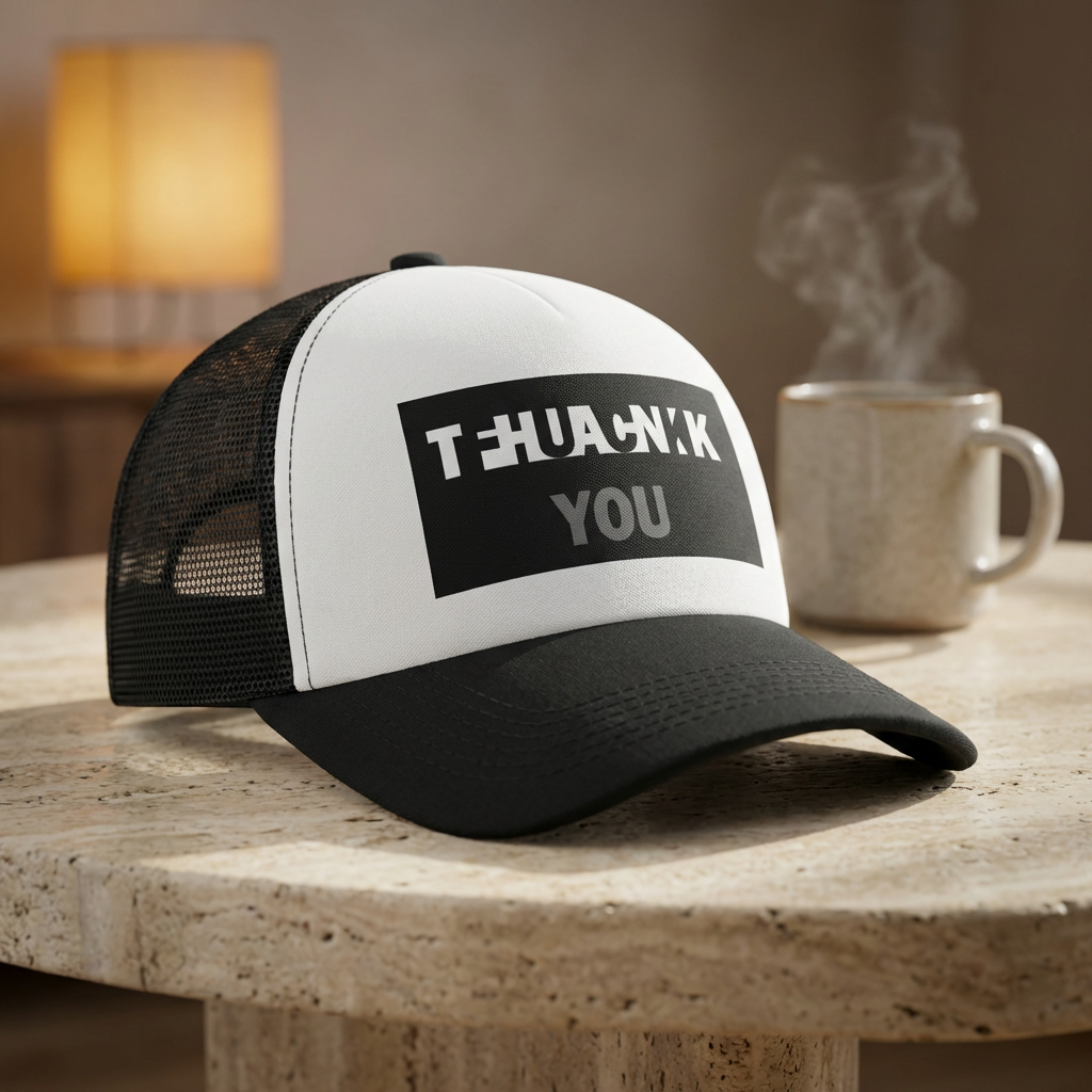 "Thank You...FU" Mesh-Trucker Cap Back Hat