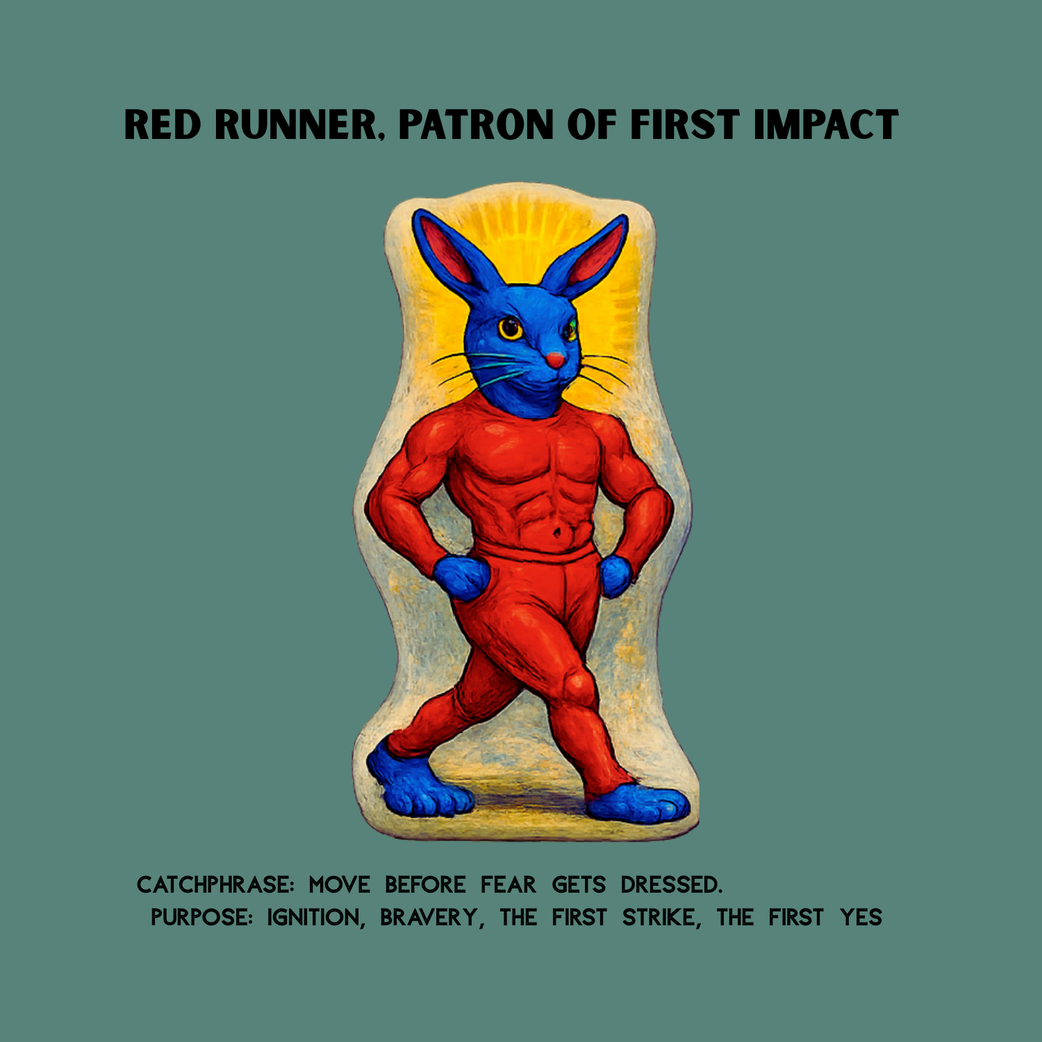 Saints of Velocity No. 01: Red Runner, Patron of First Impact