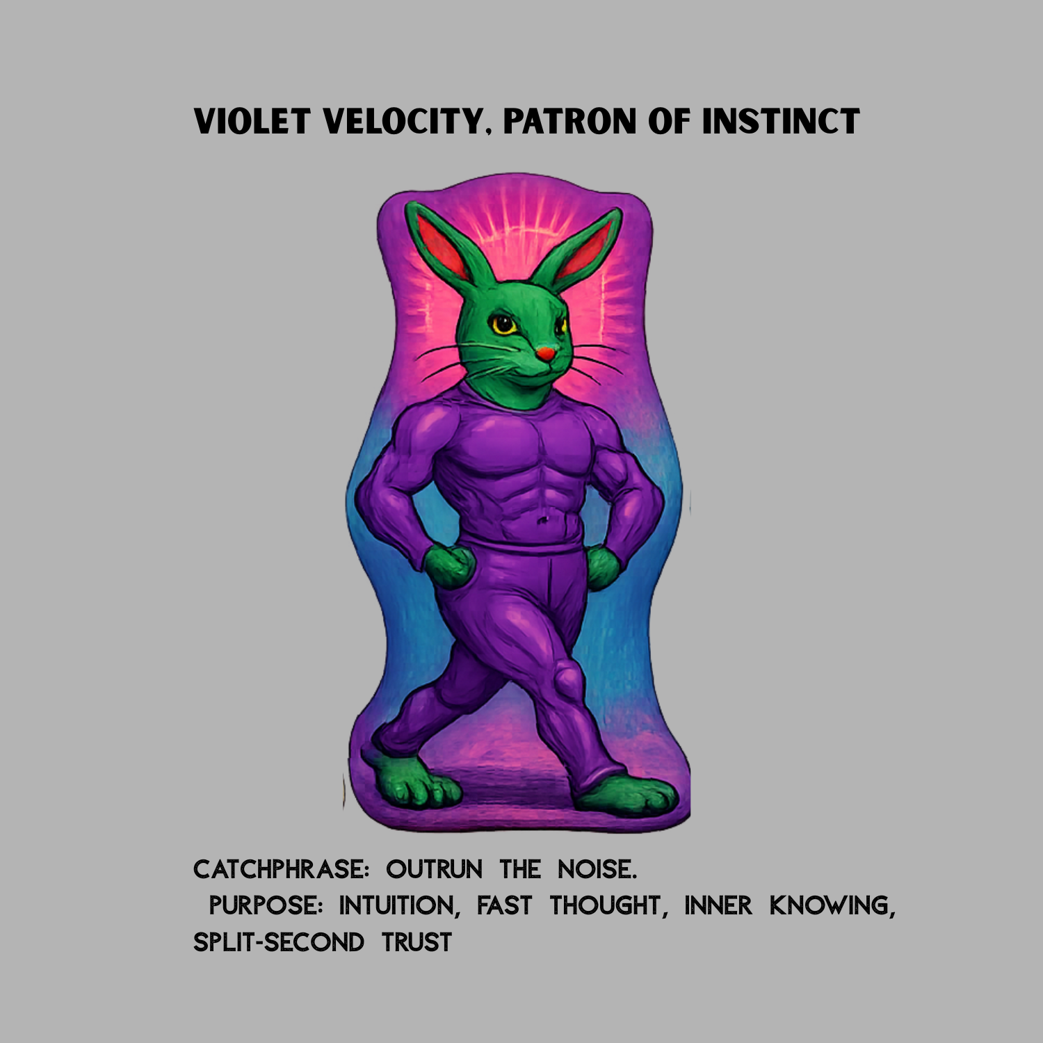 Saints of Velocity No. 02: Violet Velocity, Patron of Instinct