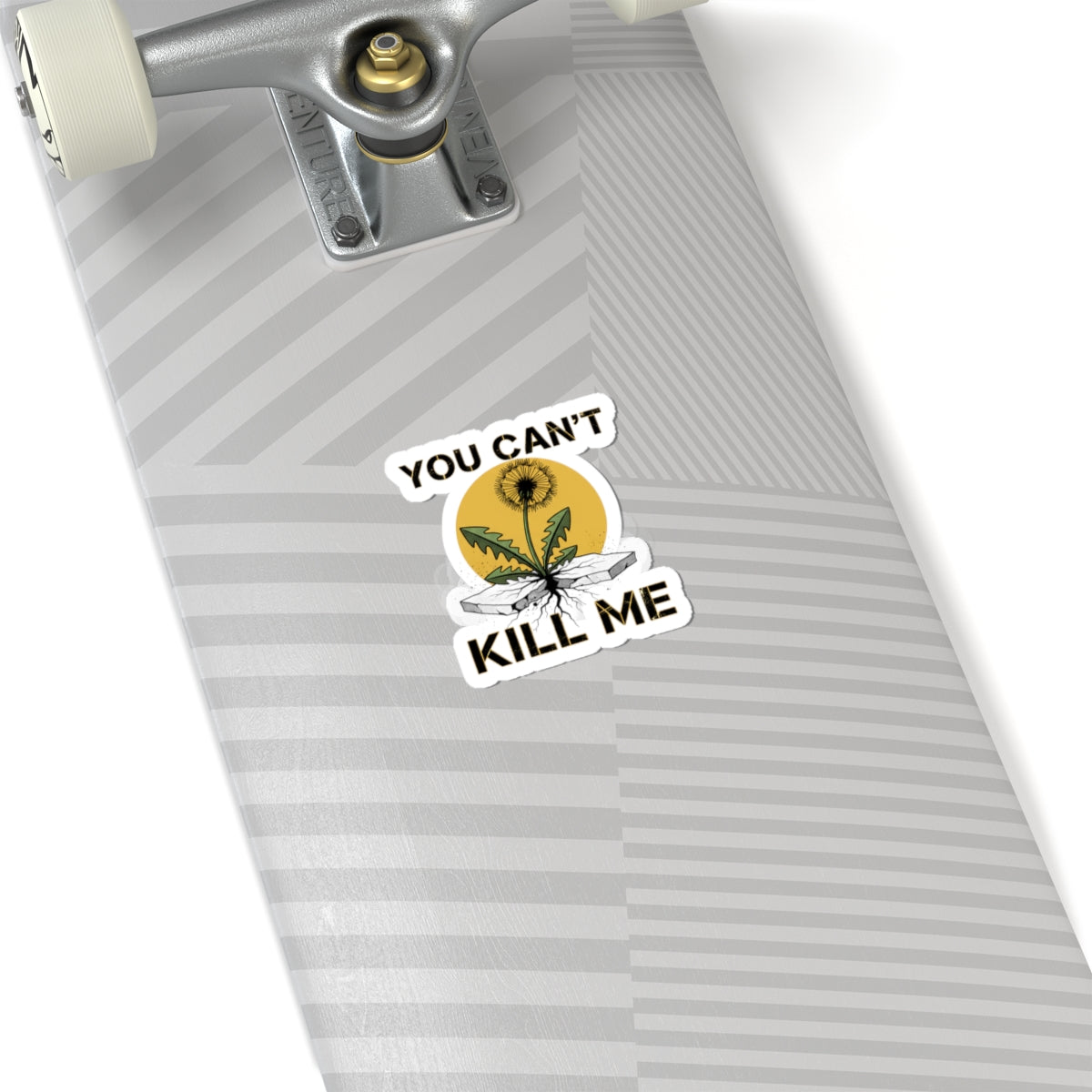 You Can't Kill Me Sticker | punk botanical, halftone floral