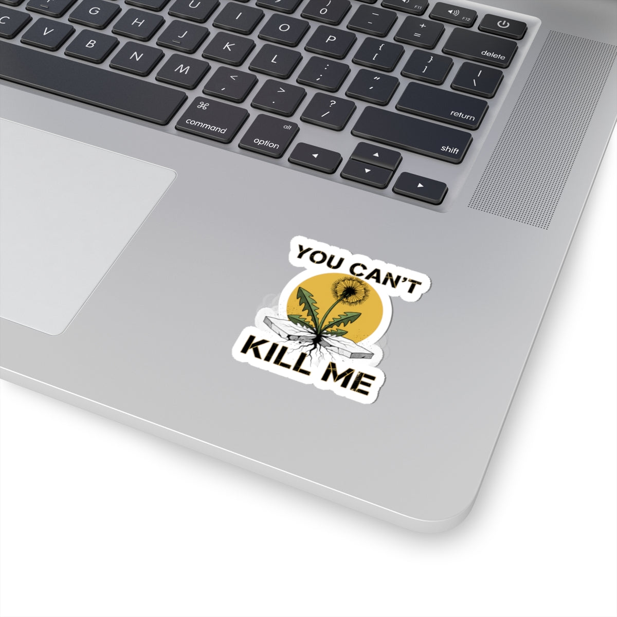 You Can't Kill Me Sticker | punk botanical, halftone floral