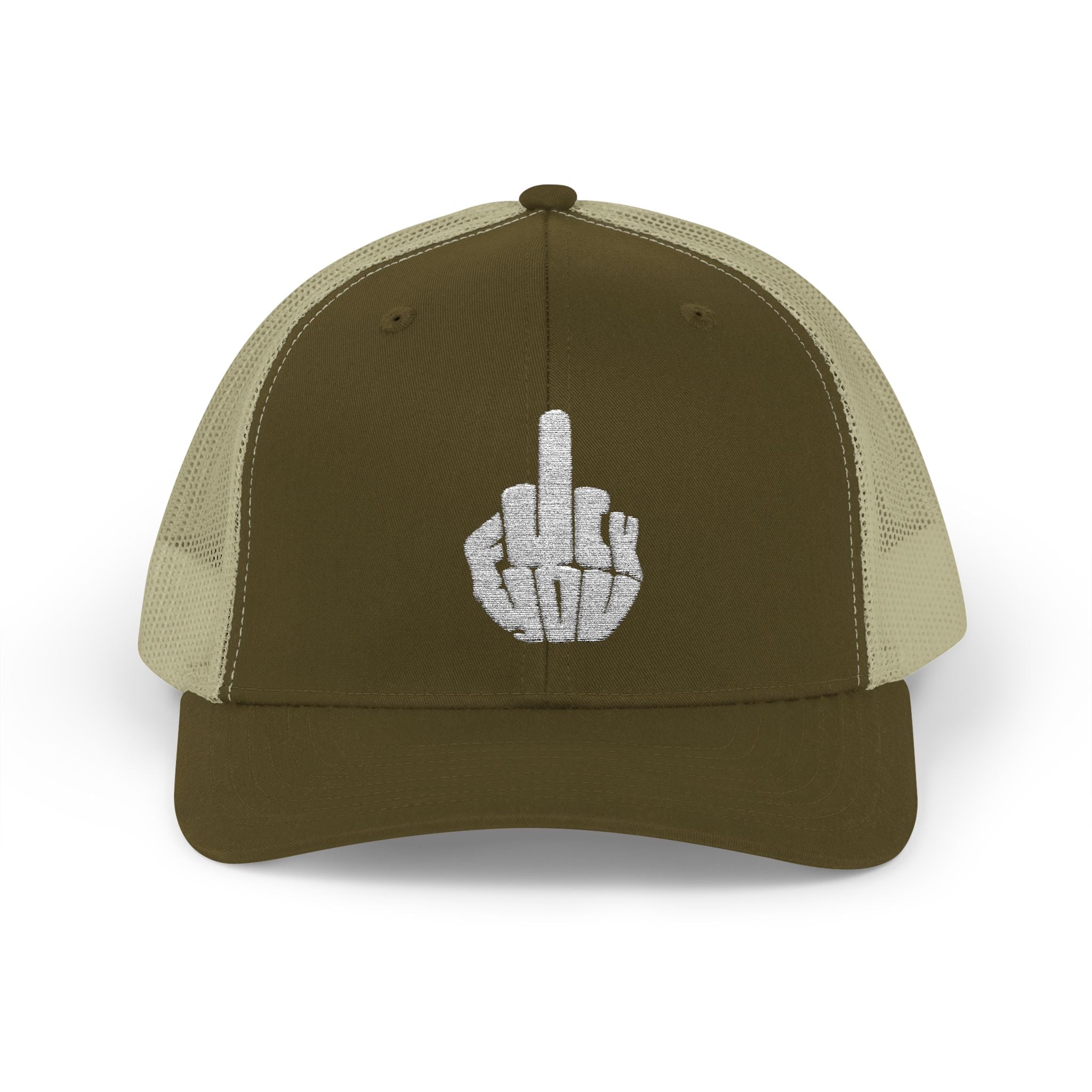 Middle Finger Patch Snapback — Trucker Cap -  Kahaki Colors