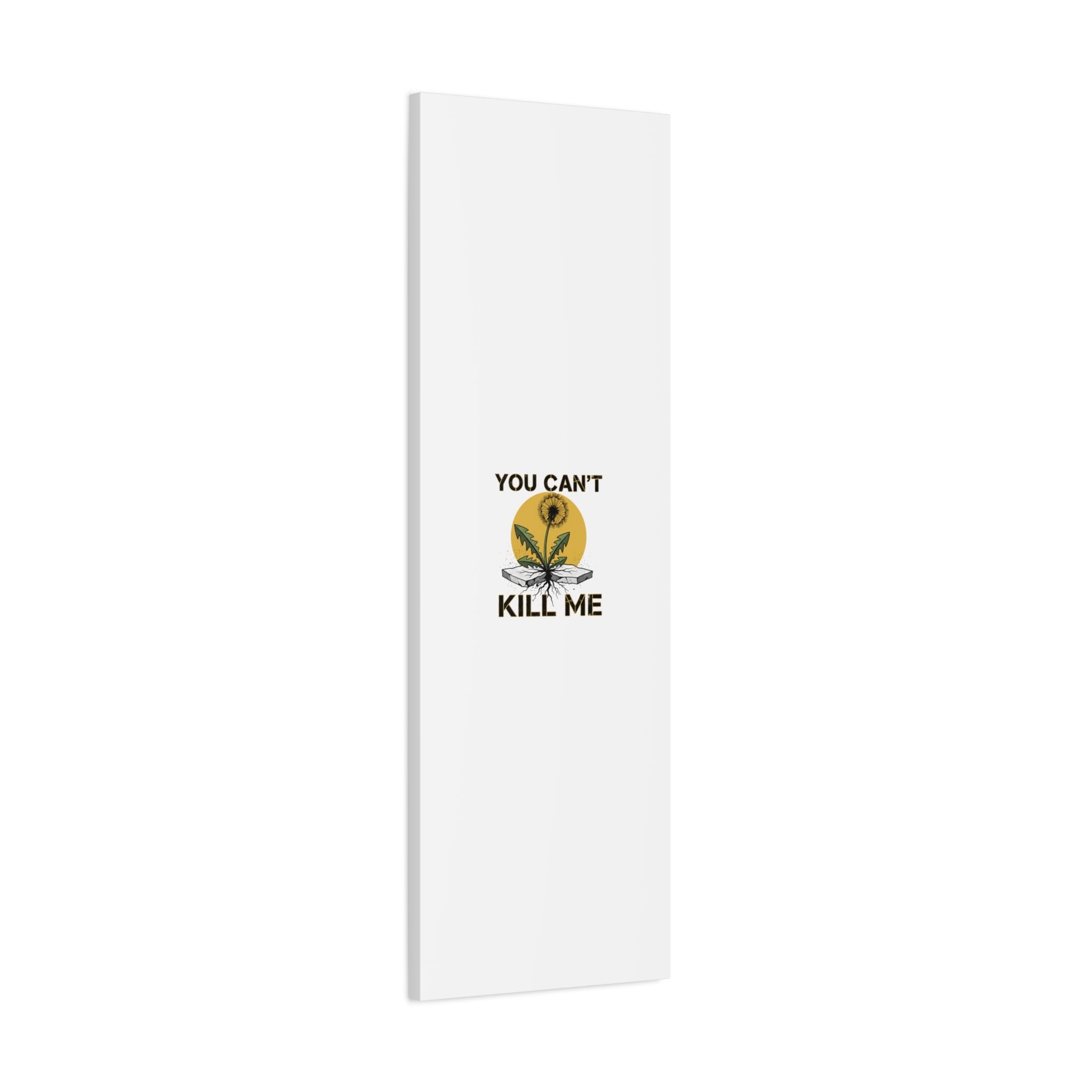 You Can't Kill Me Dandelion Canvas | punk botanical, halftone floral