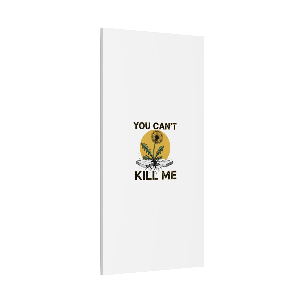 You Can't Kill Me Dandelion Canvas | punk botanical, halftone floral
