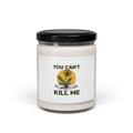 You Can't Kill Me Candle | punk botanical, halftone floral
