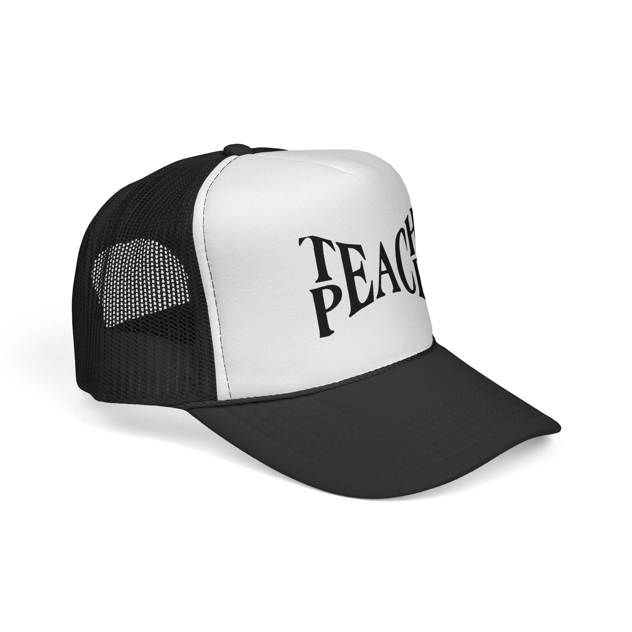 Teach Peace Trucker Cap — Mesh Back Hat